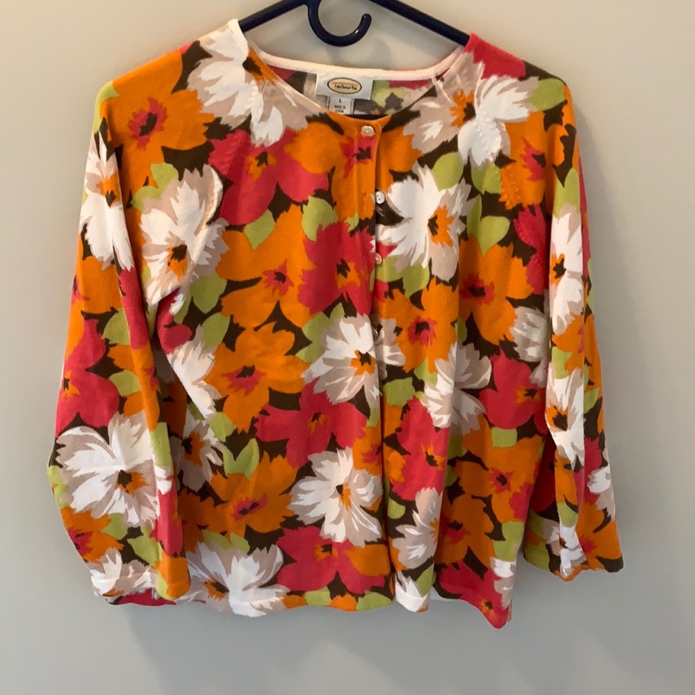 Floral Talbots Cardigan